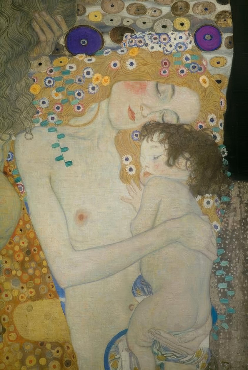 De drie levensfasen van de vrouw door Gustav Klimt