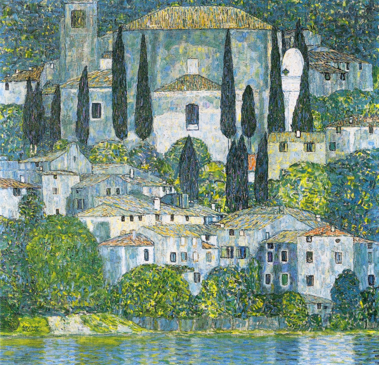 Kerk in Cassone door Gustav Klimt