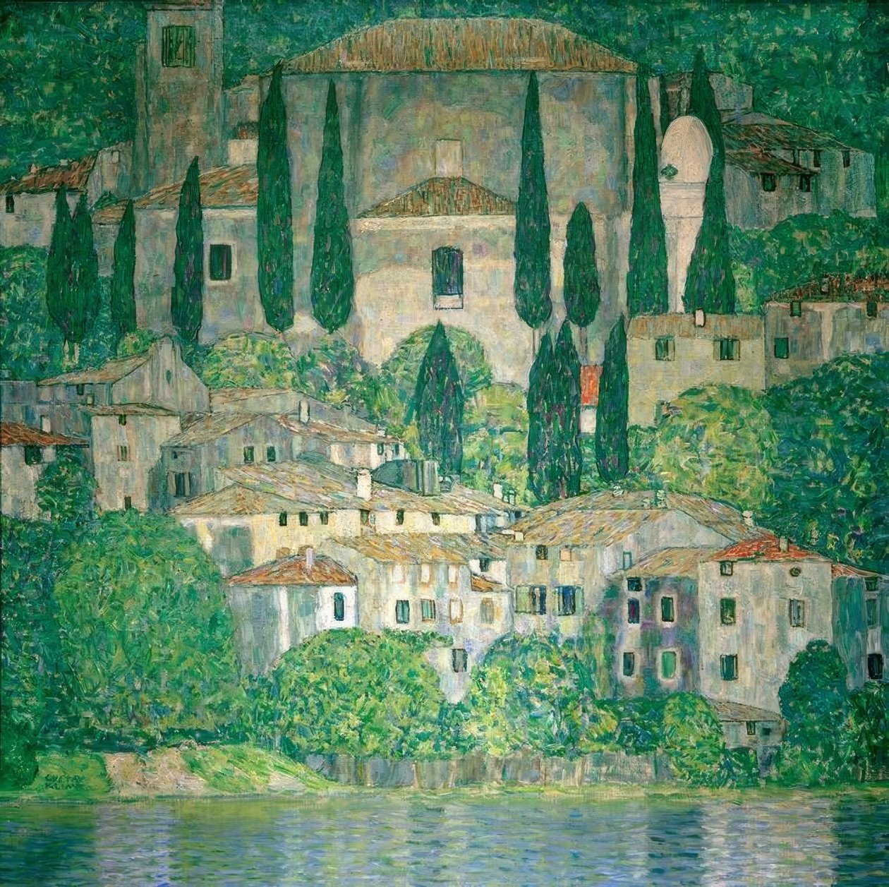 Kerk in Cassone door Gustav Klimt