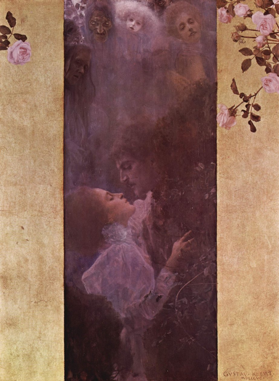 Liefde door Gustav Klimt