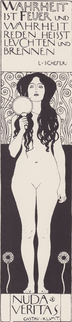 Nuda veritas door Gustav Klimt
