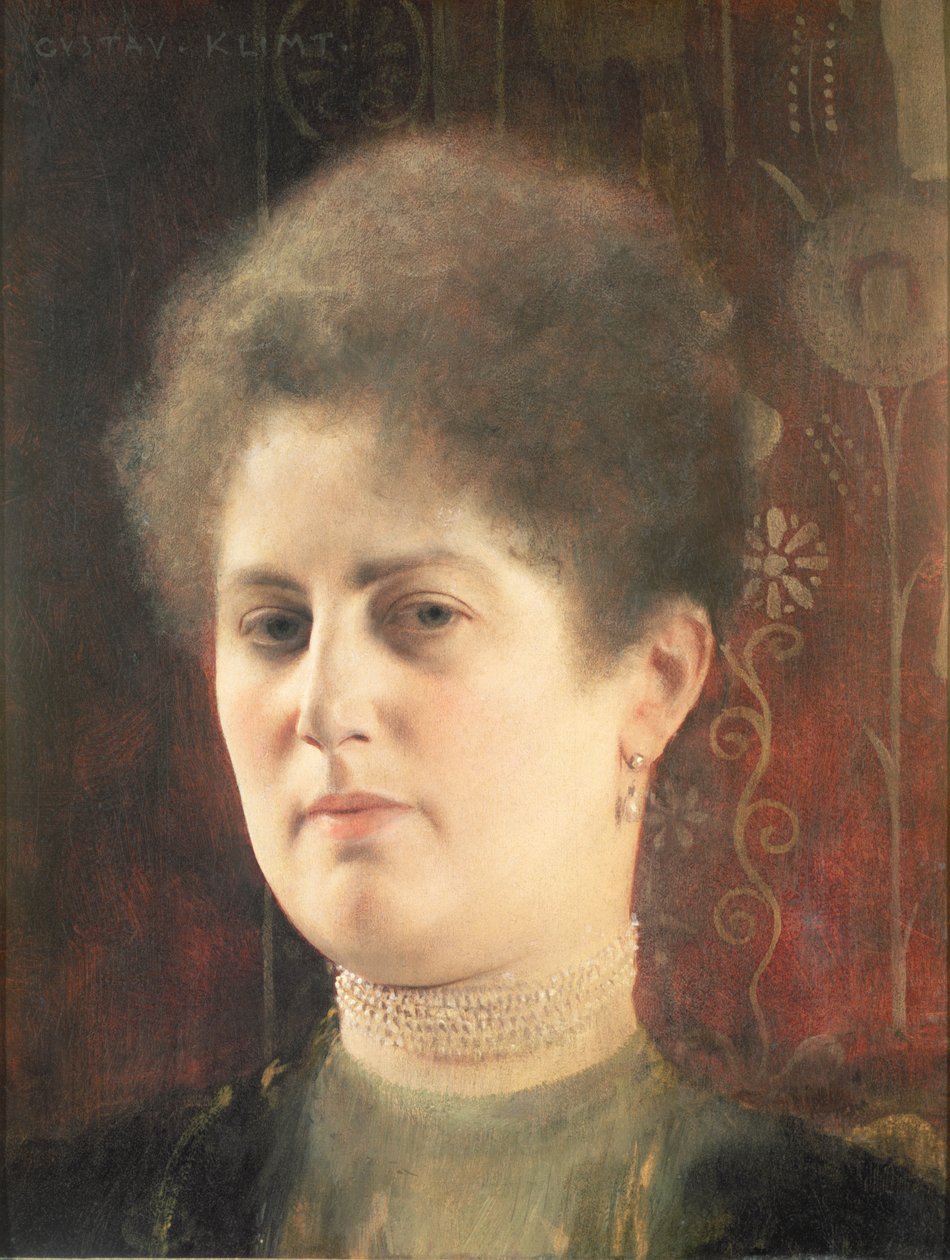 Portret van een dame door Gustav Klimt
