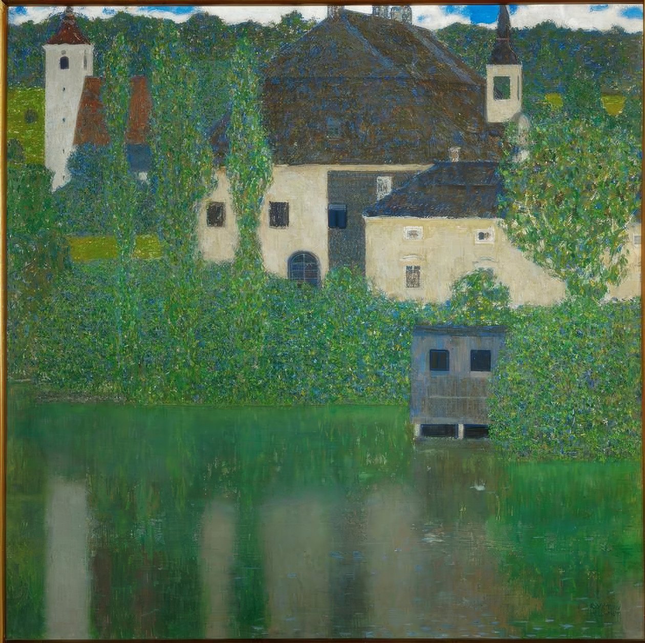 Kasteel Kammer aan de Attersee I door Gustav Klimt