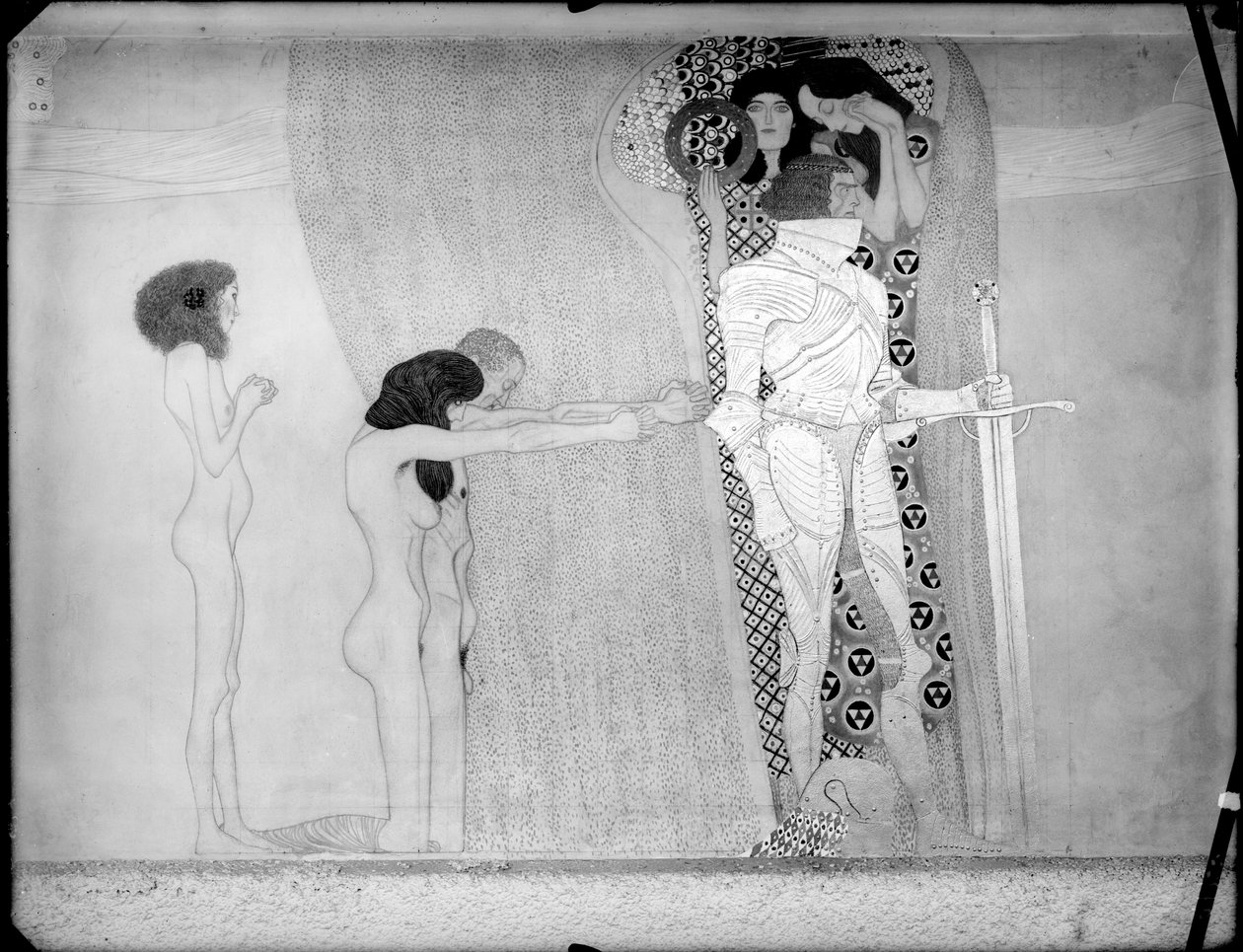 14e tentoonstelling van de Weense Secession door Gustav Klimt