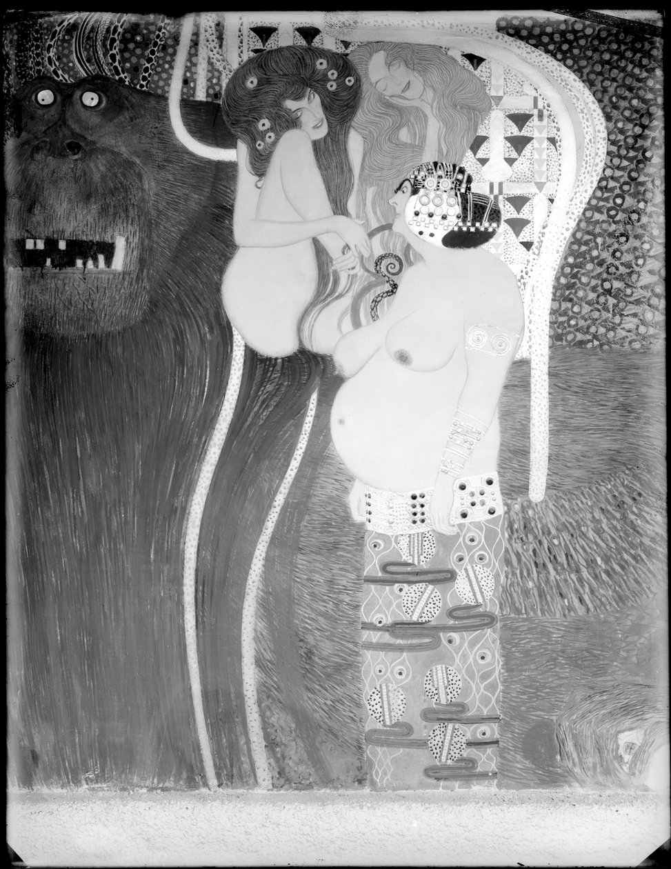 14e tentoonstelling van de Weense Secession door Gustav Klimt