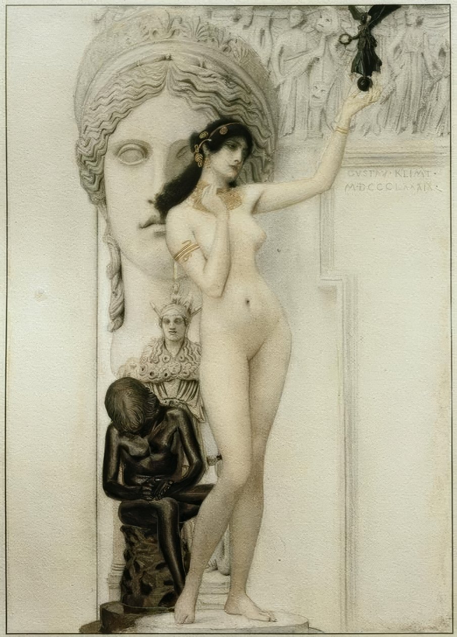 Allegorie van de sculptuur door Gustav Klimt