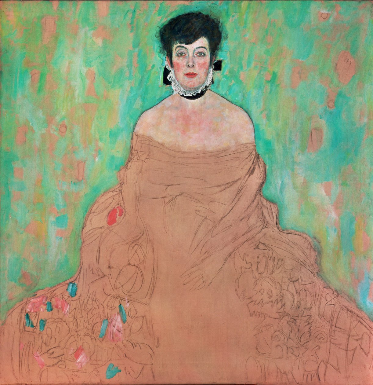 Amalie Zuckerkandl door Gustav Klimt