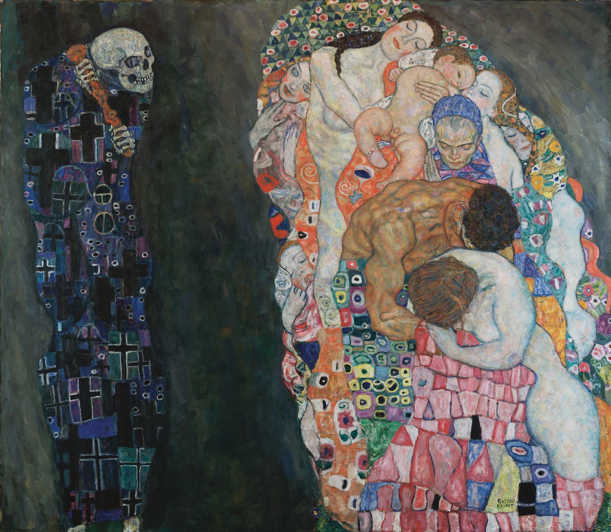 Dood en Leven, 1910-1915 door Gustav Klimt