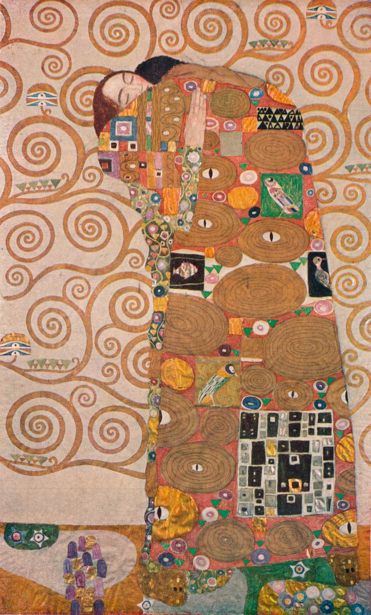 Die Erfüllung, 1905 door Gustav Klimt