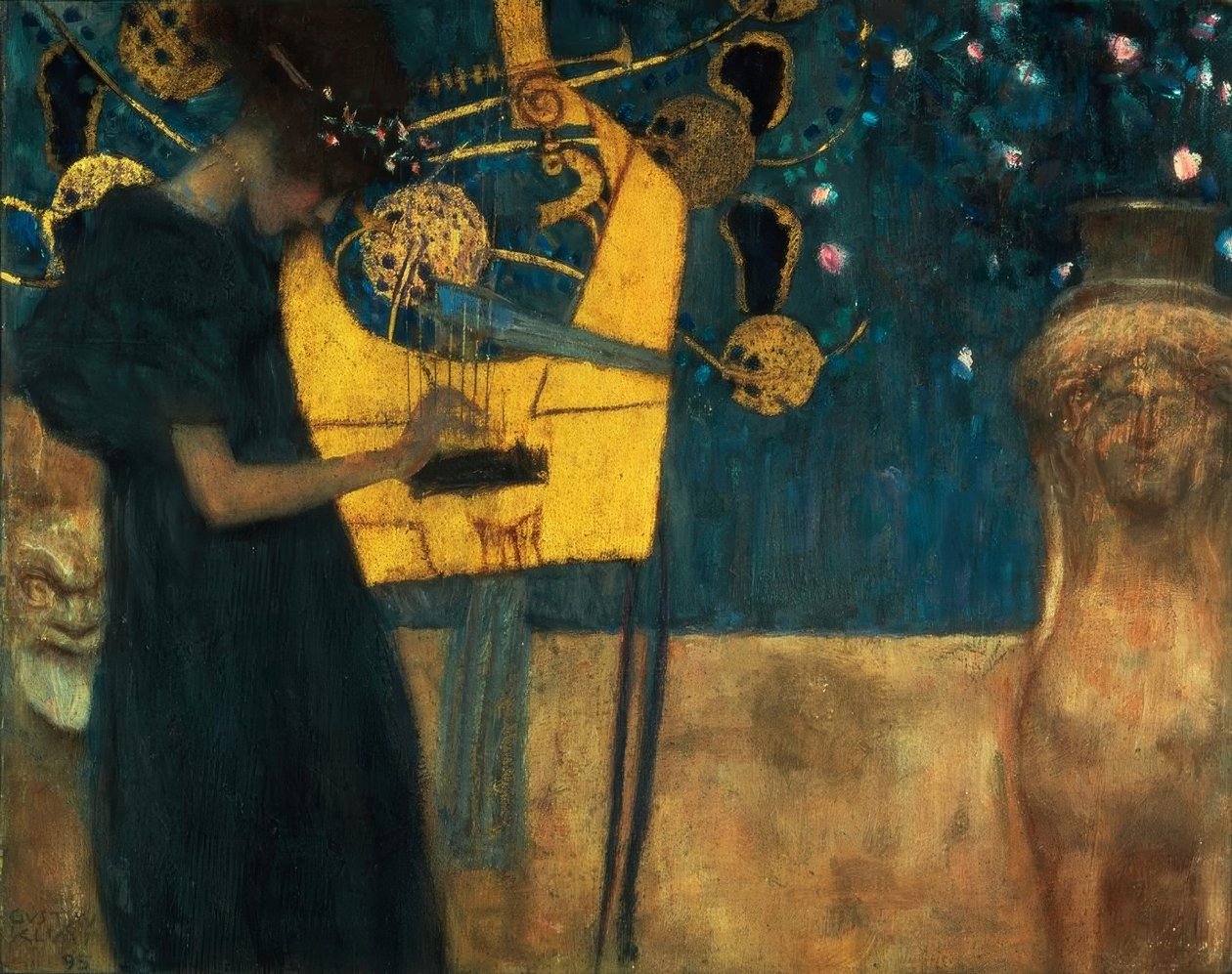 De muziek door Gustav Klimt