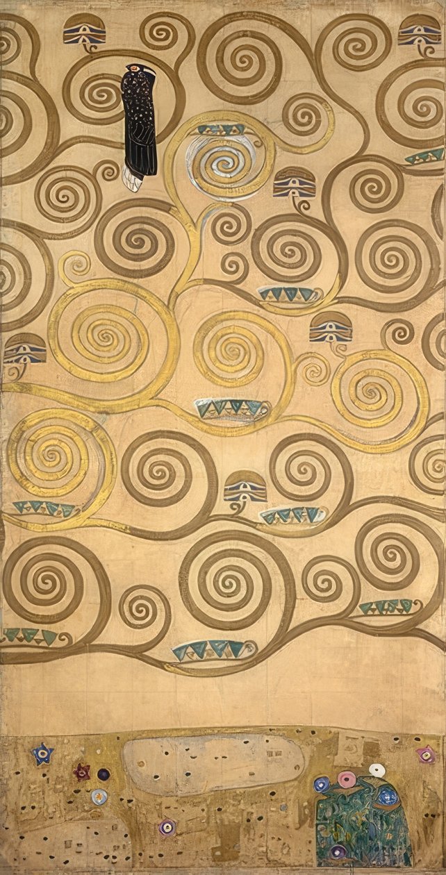 Ontwerp voor de Stocletfries (detail) door Gustav Klimt