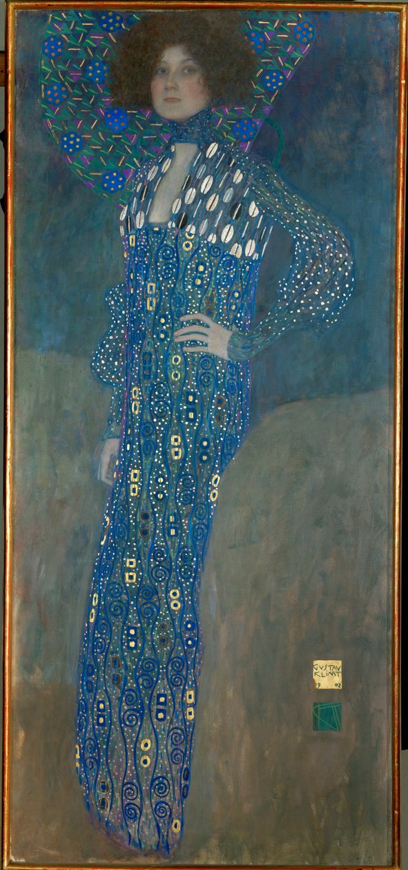 Miss Emilie Floege door Gustav Klimt