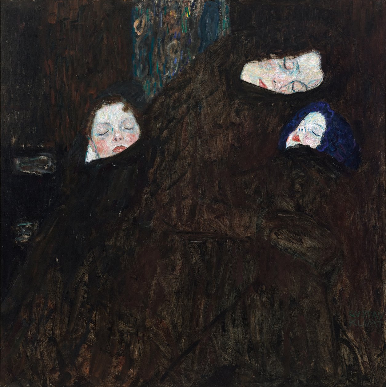 Moeder met twee kinderen, 1908-1910 door Gustav Klimt