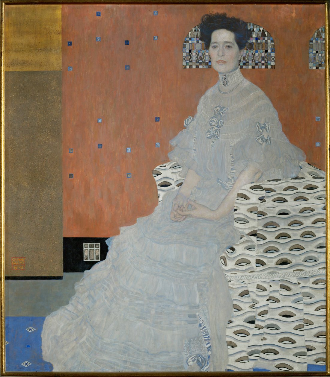 Mevrouw Fritza Riedler door Gustav Klimt