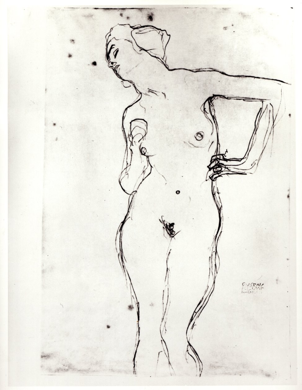 Naakt door Gustav Klimt