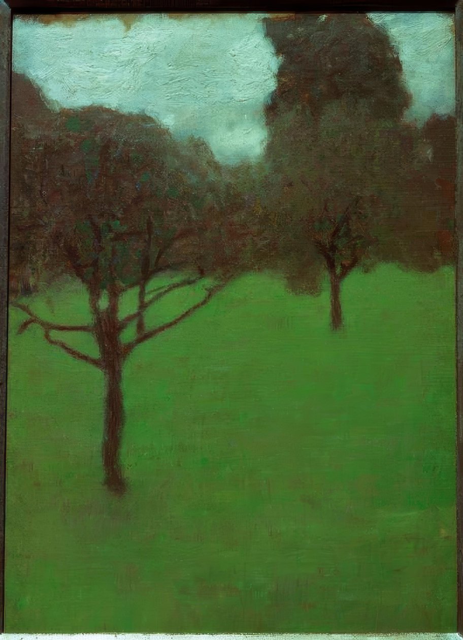 Boomgaard door Gustav Klimt