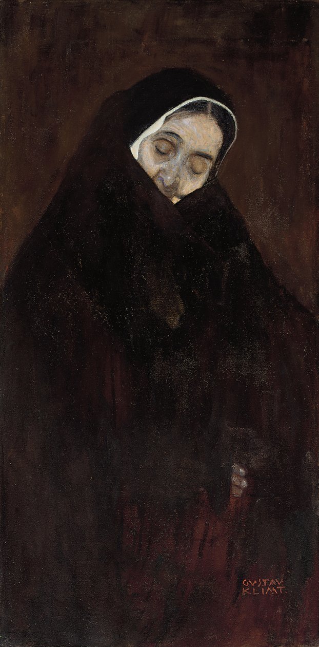 Oude vrouw, 1909 door Gustav Klimt