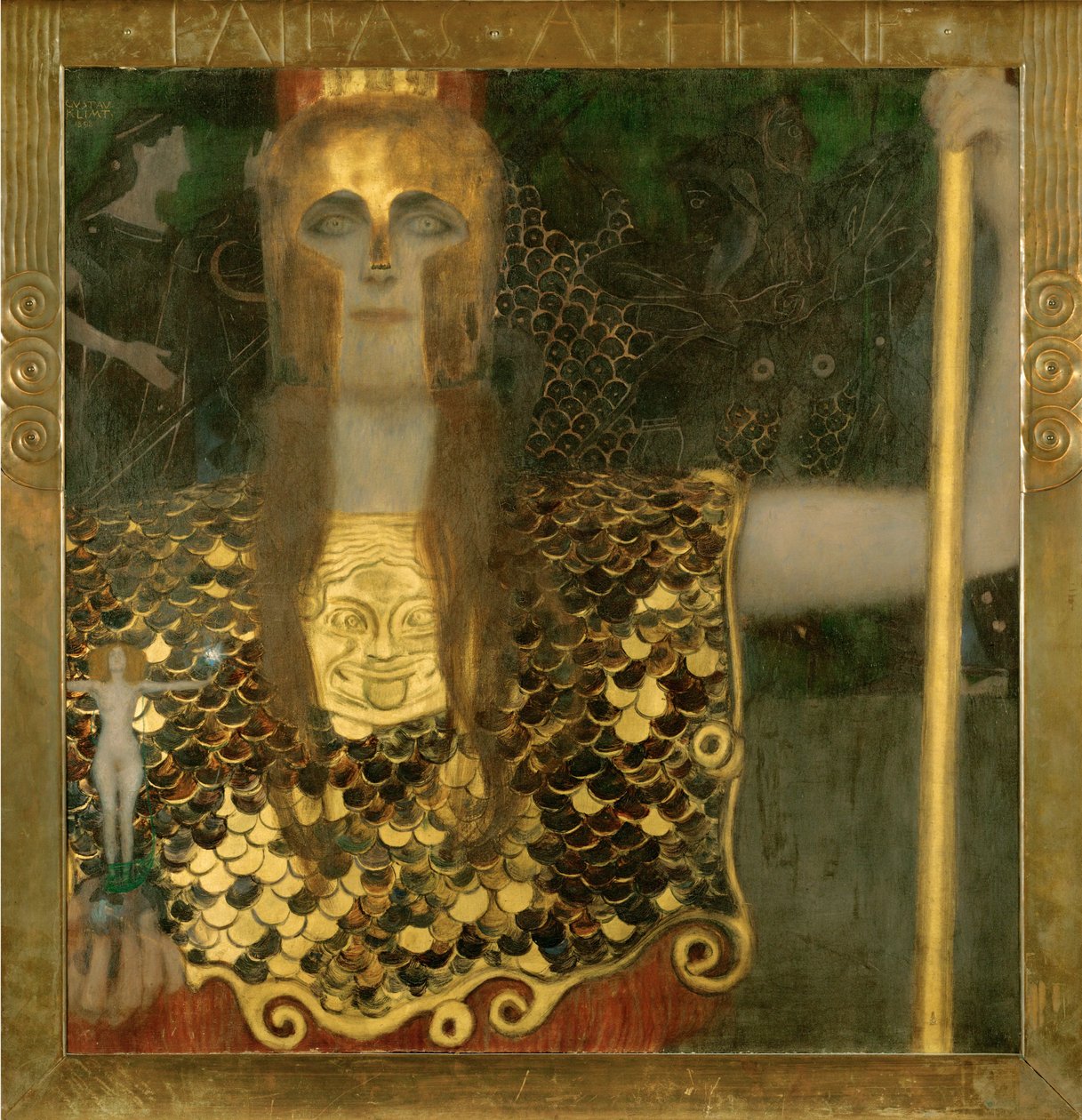 Pallas Athena door Gustav Klimt