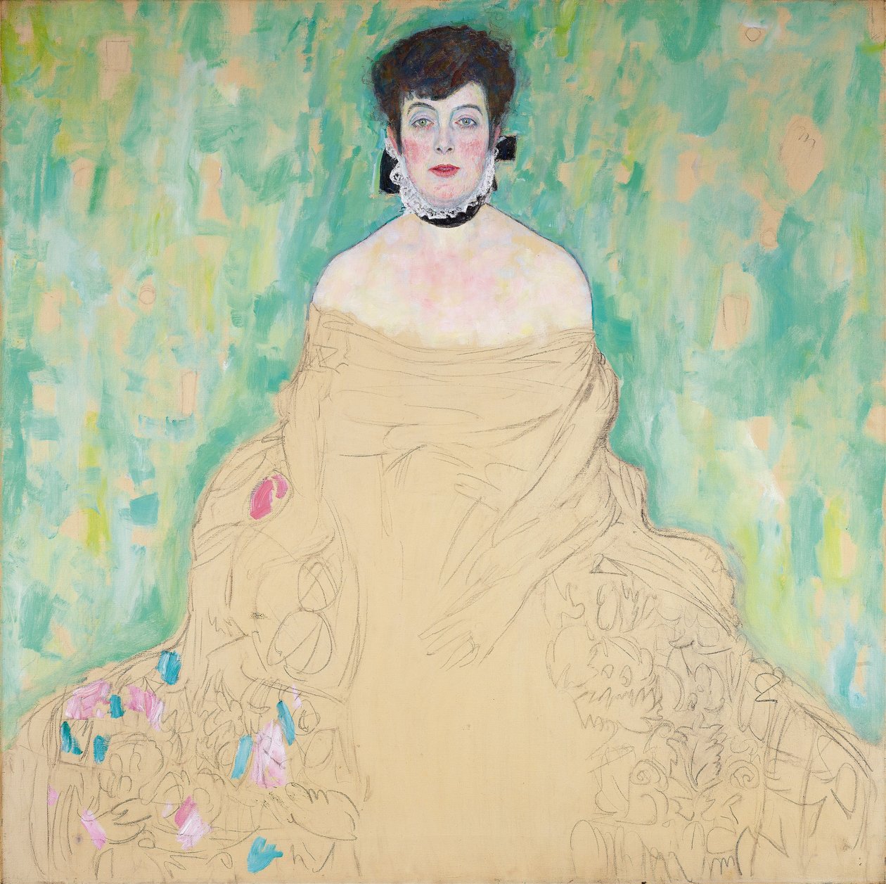 Portret van Amalie Zuckerkandl door Gustav Klimt