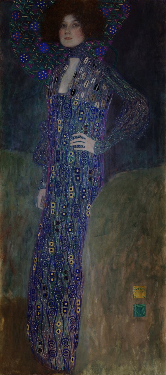 Portret van Emilie Flöge, 1902 door Gustav Klimt