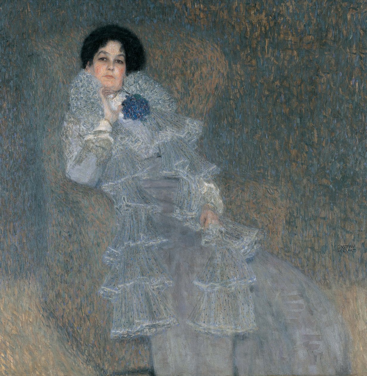 Portret van Marie Henneberg door Gustav Klimt