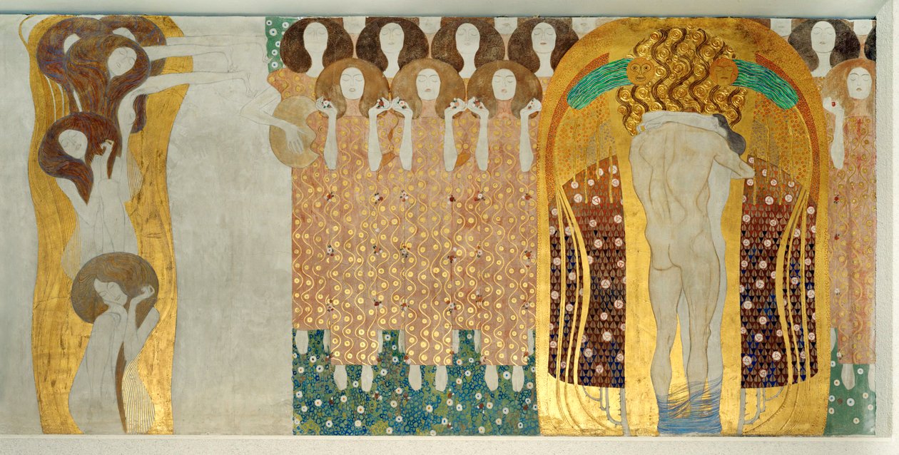 The Beethoven Frieze, detail door Gustav Klimt