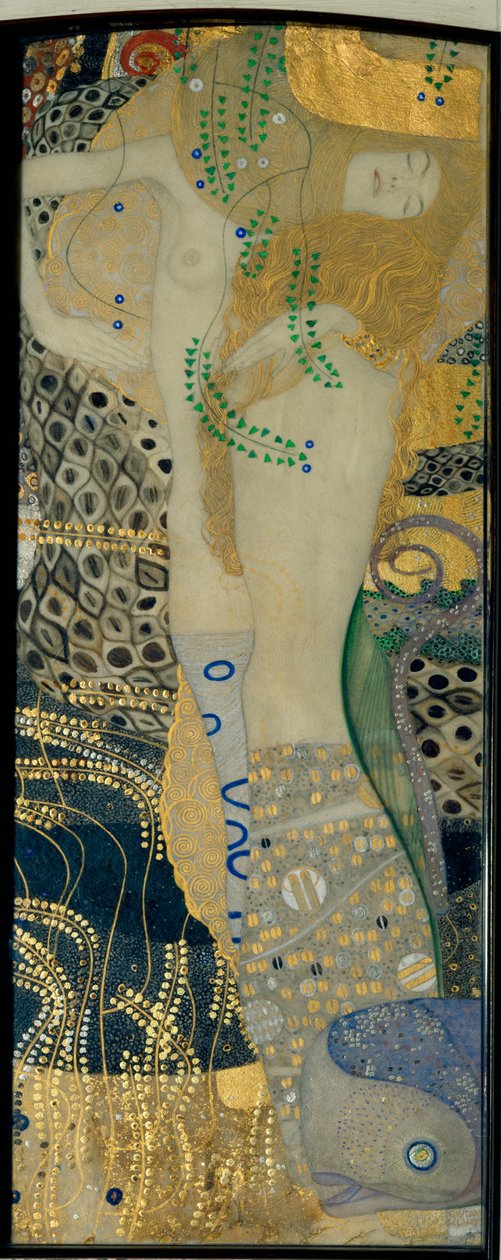 Waterslangen door Gustav Klimt