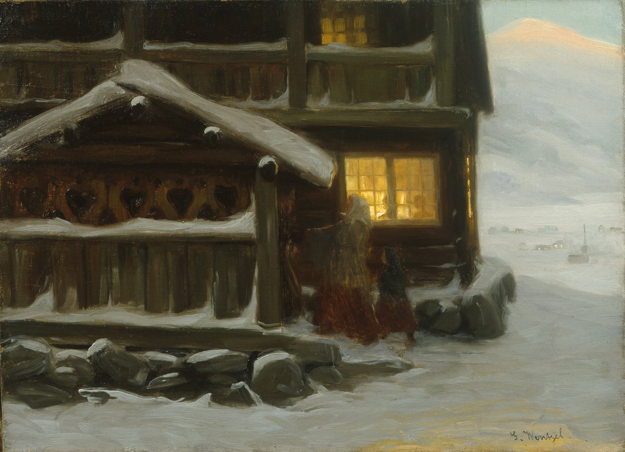 Kerstgasten door Gustav Wentzel