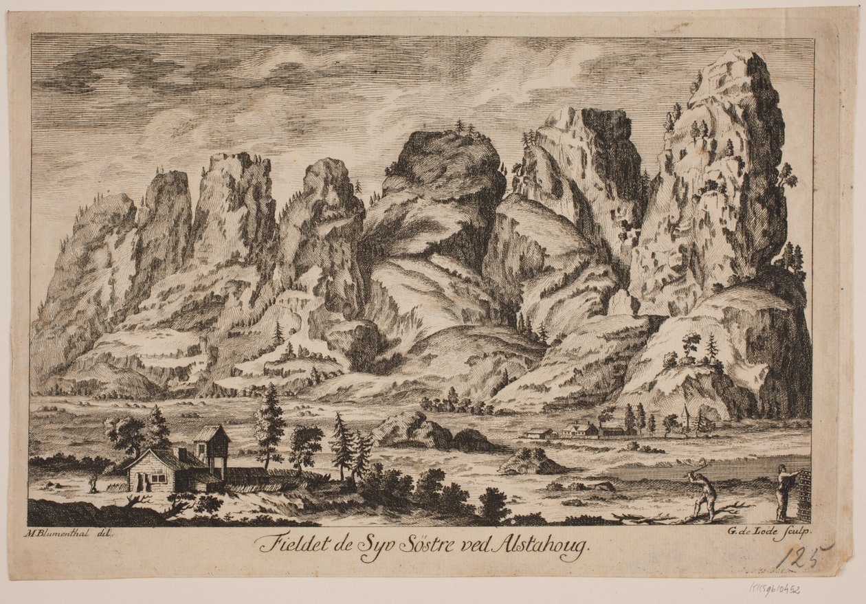 Het veld van de Zeven Zusters bij Alstahoug door Gustav de Lode