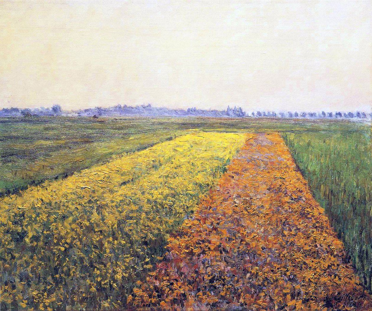 Landschap, 1848 door Gustave Caillebotte