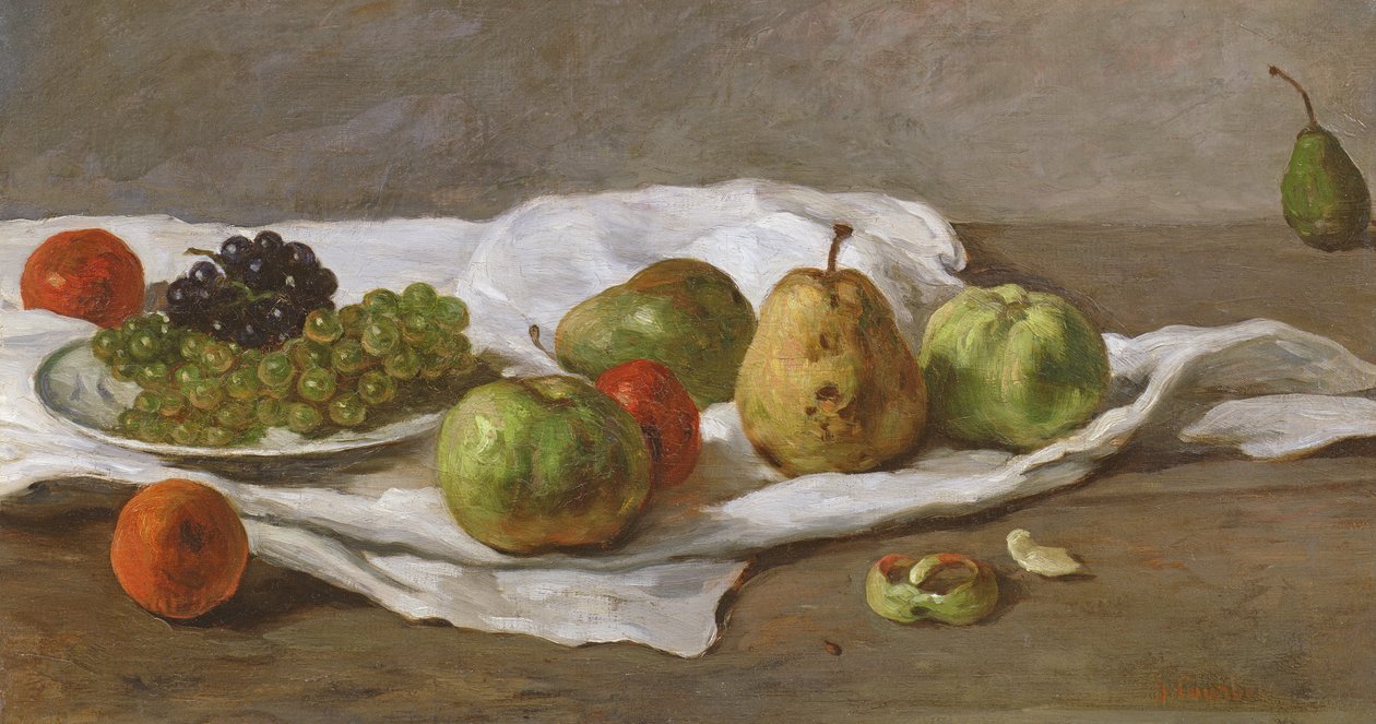 Appels, peren en druiven door Gustave Courbet
