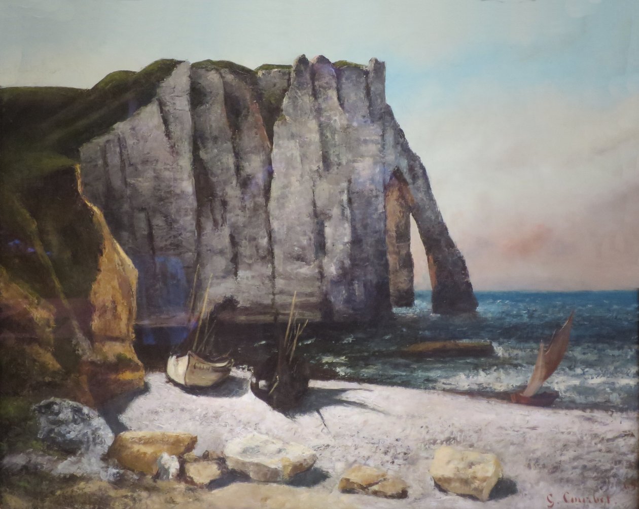 Klip bij Étretat door Gustave Courbet
