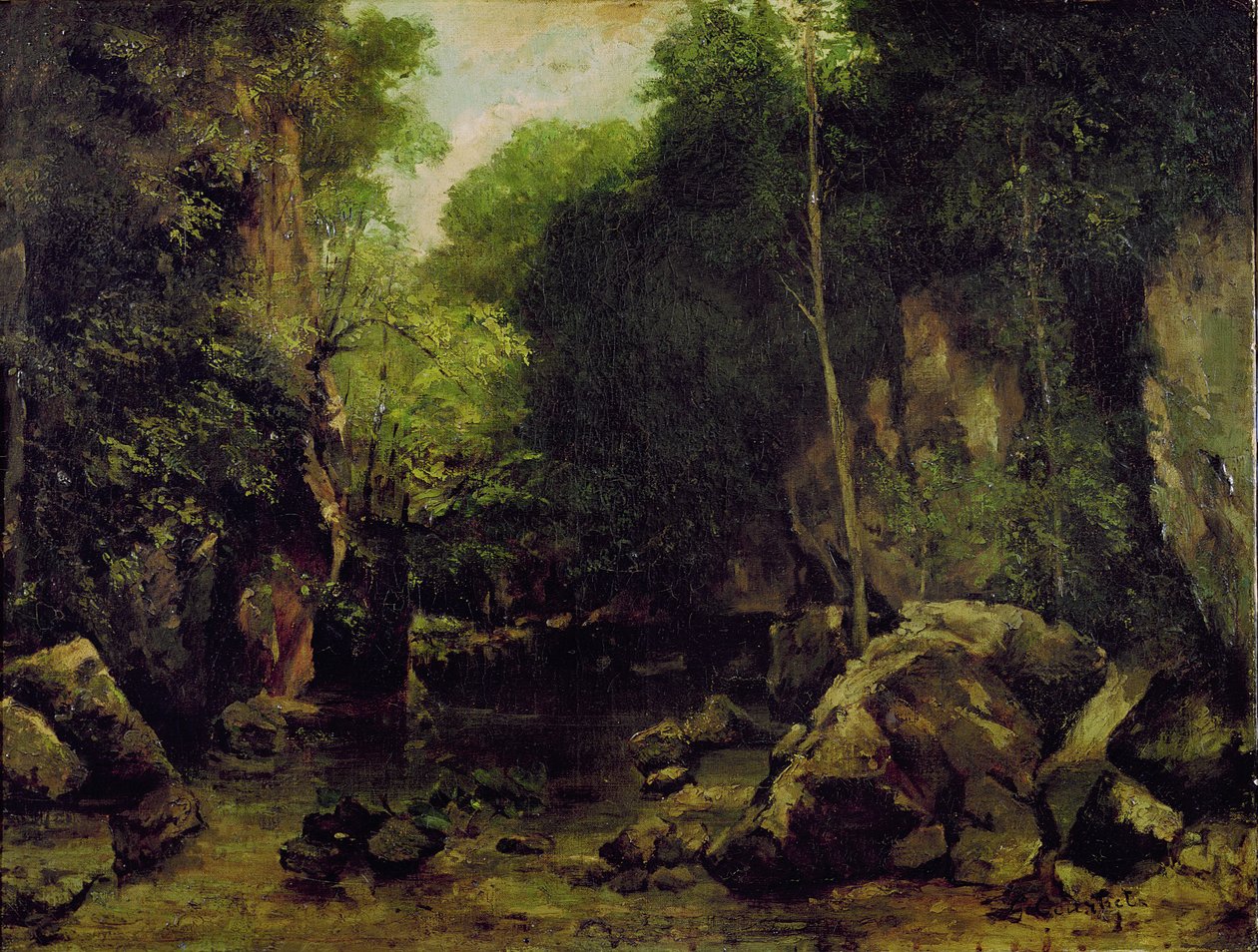 Le Puits-Noir, Doubs door Gustave Courbet