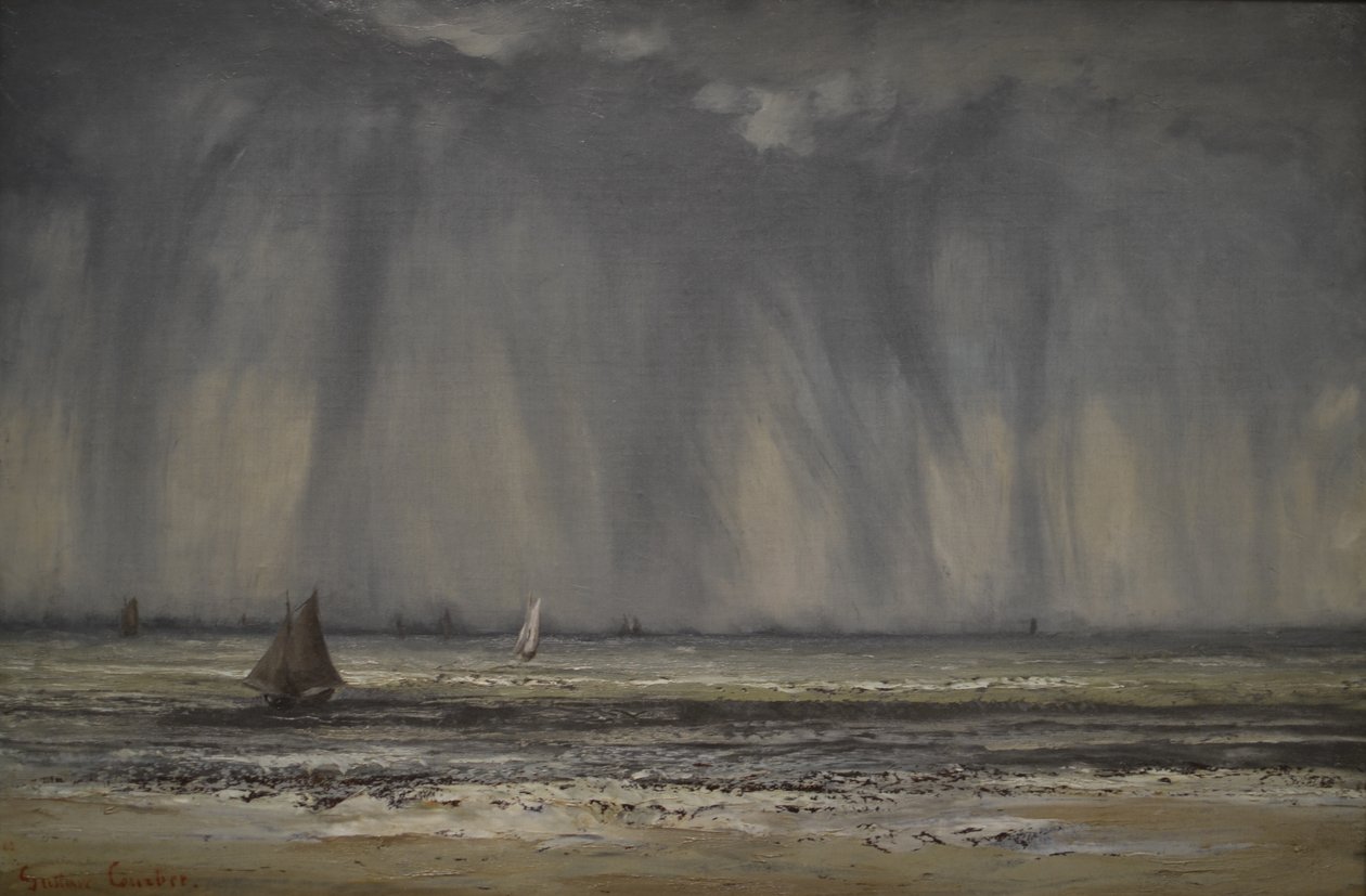 Zeegezicht door Gustave Courbet