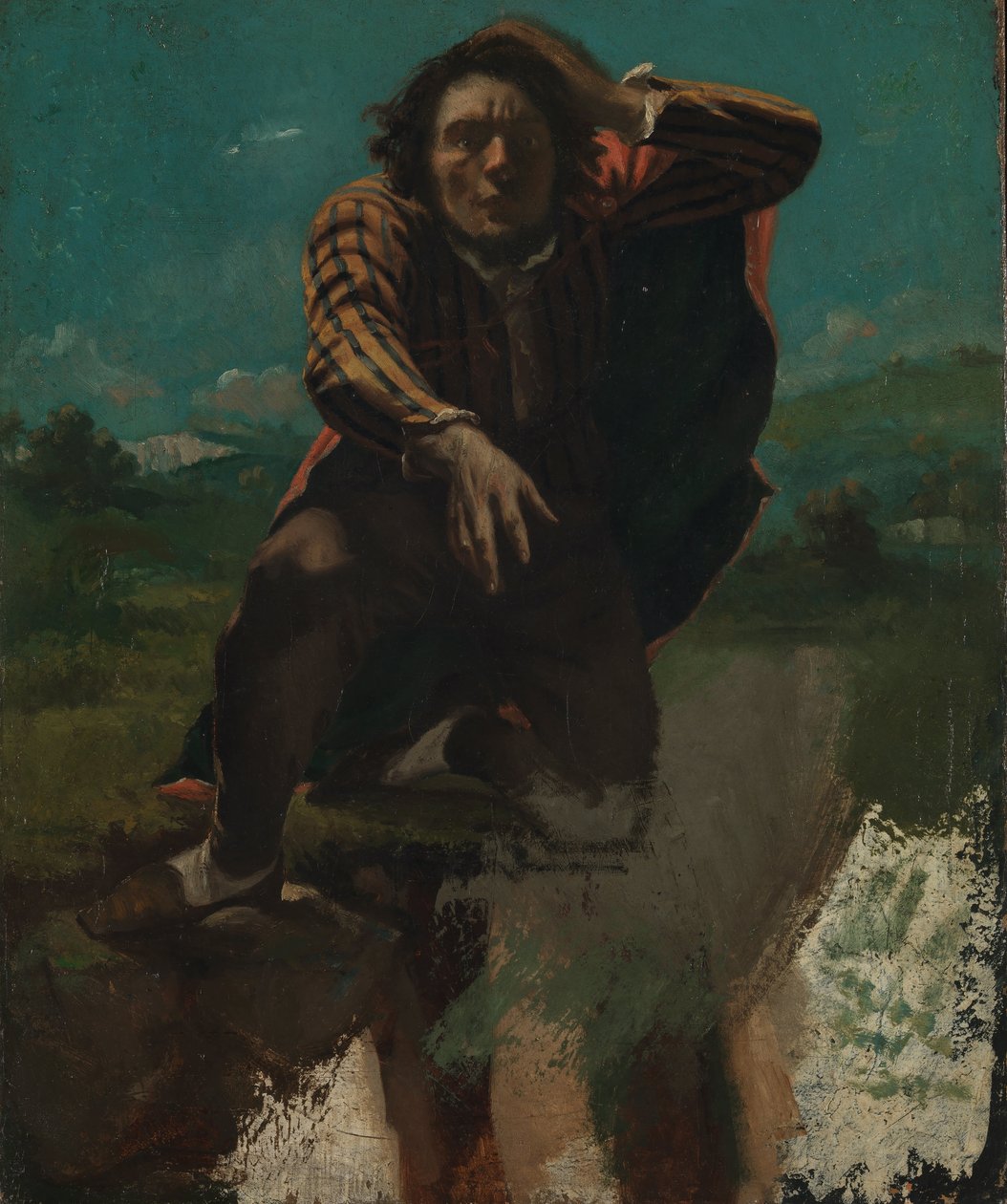 Aan de Rand van de Afgrond door Gustave Courbet