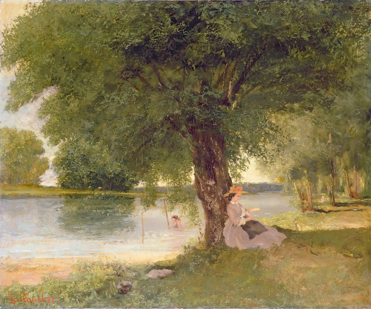 De Charente bij Port-Bertaud, 1862 door Gustave Courbet