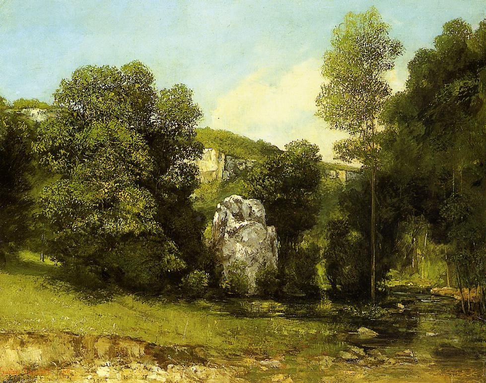 De Waterstroom La Brème door Gustave Courbet