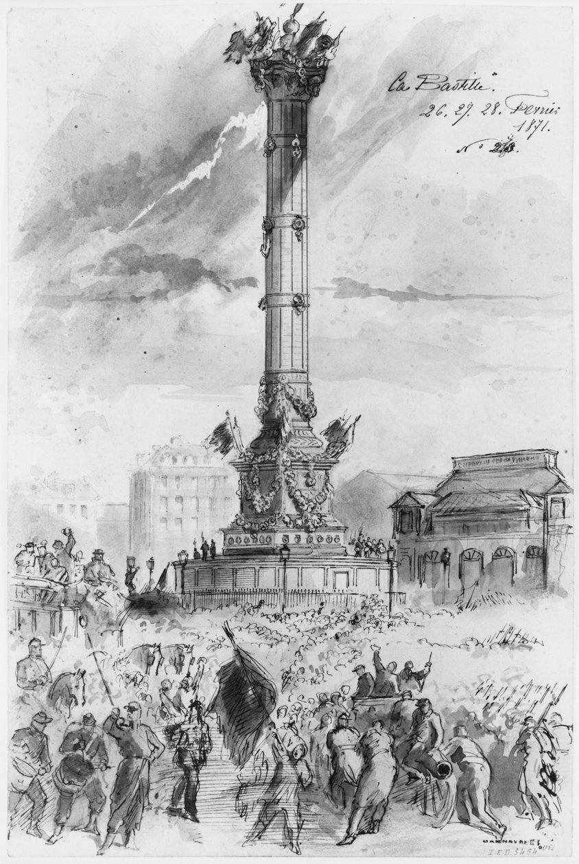 Album van het beleg van Parijs, de Bastille, 26, 27, 28 februari 1871 door Gustave Dore