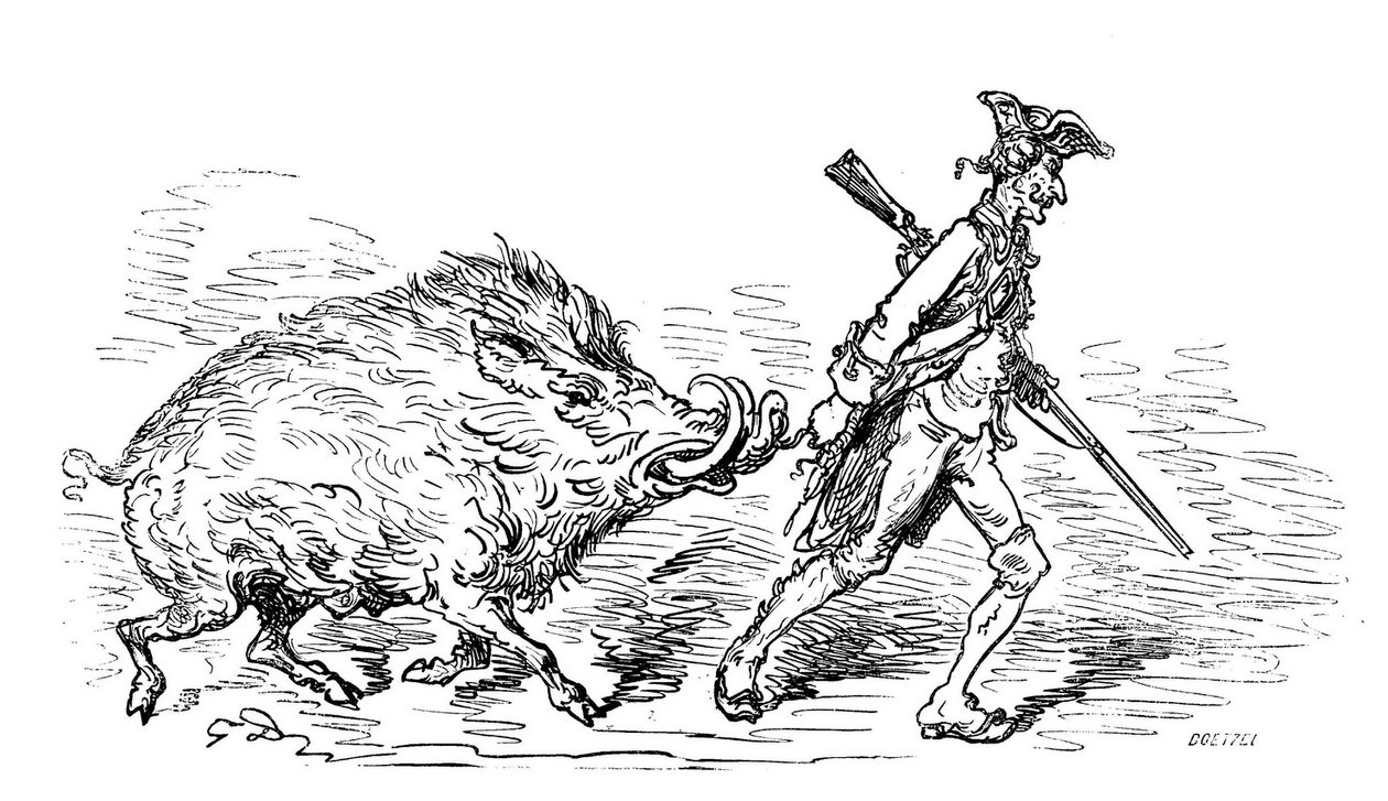 Baron von Münchhausen door Gustave Dore