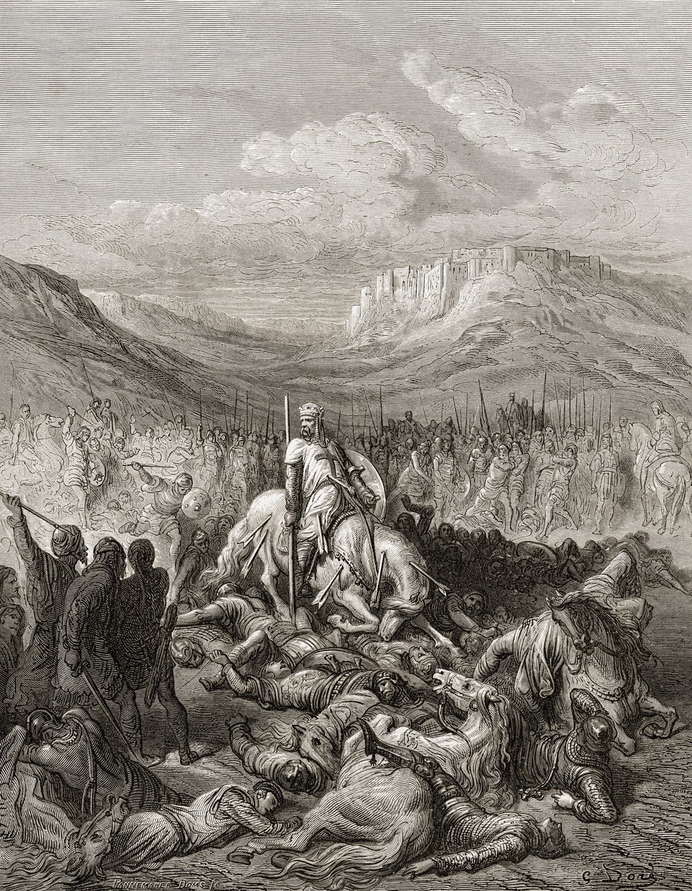 Glorieuze dood van Jacques de Maille maarschalk van de tempel, illustratie uit 