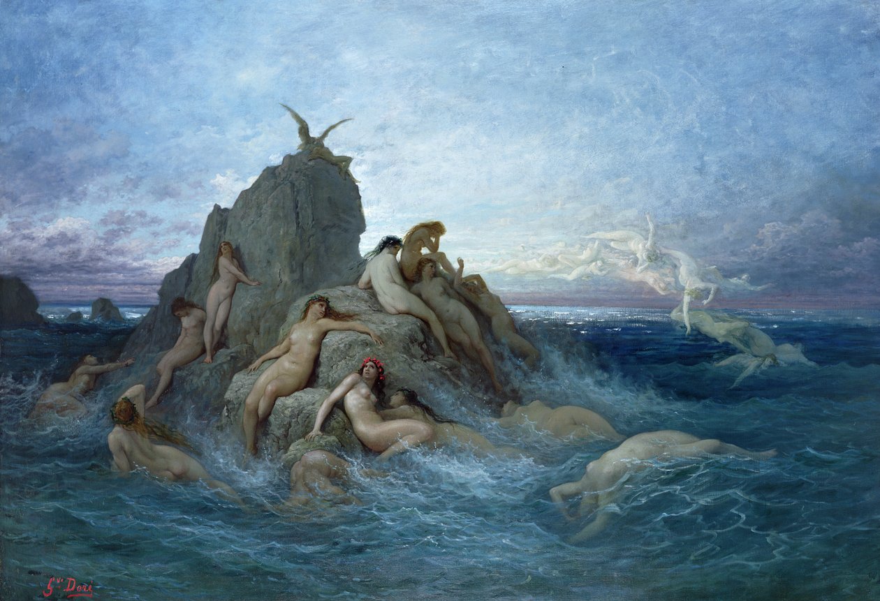 Les Oceanides door Gustave Dore