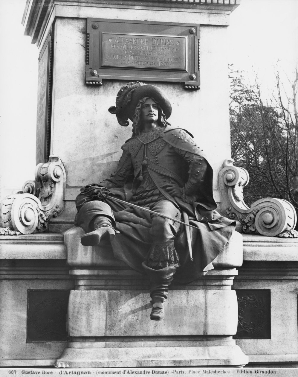 Monument voor Alexandre Dumas Père, d