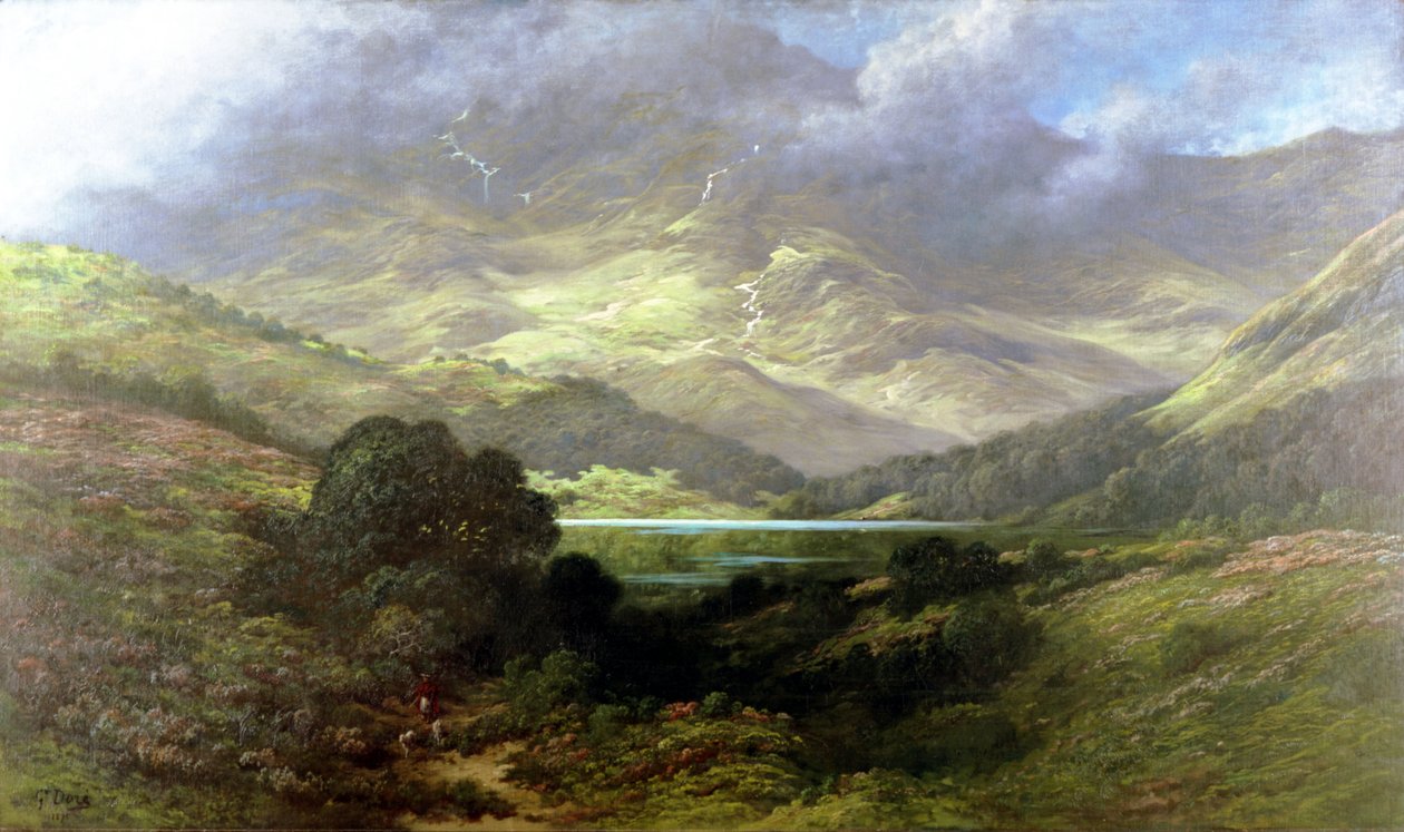 Schotse Hooglanden door Gustave Dore