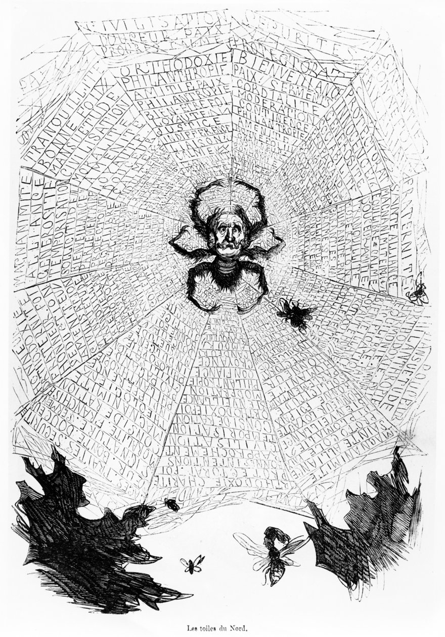 De Webs van het Noorden, illustratie uit De Geschiedenis van Heilig Rusland, gepubliceerd in Parijs, 1854 door Gustave Dore