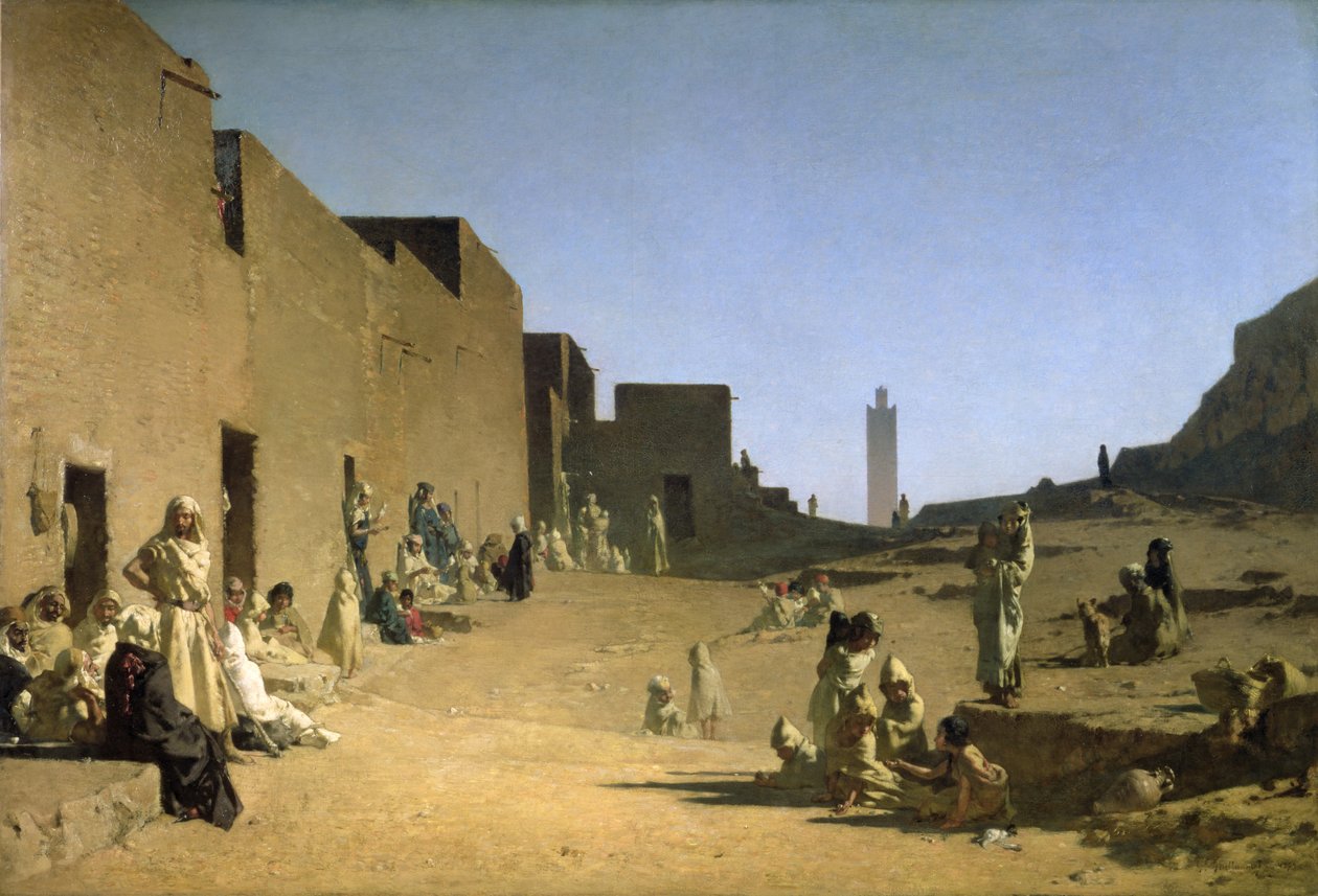 Laghouat in de Algerijnse Sahara, 1879 door Gustave Guillaumet