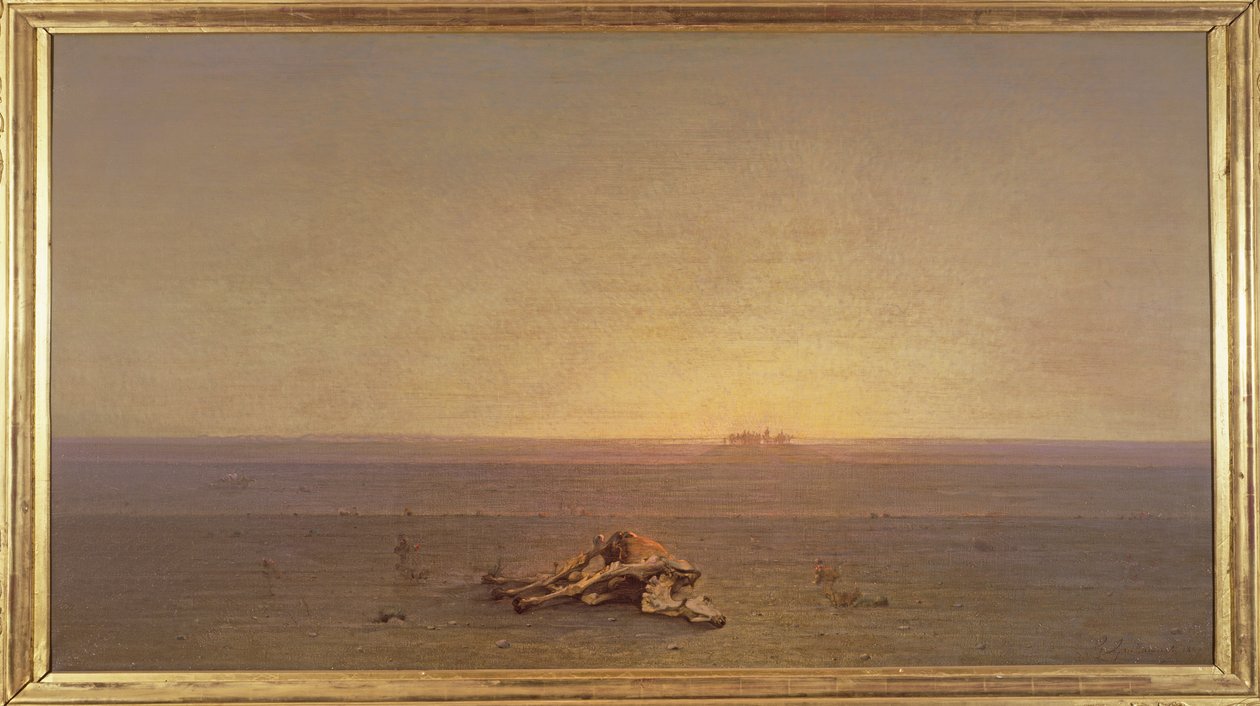 De Sahara of, De Woestijn, 1867 door Gustave Guillaumet