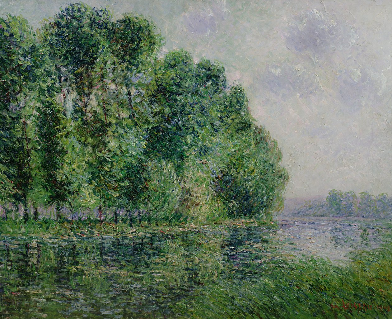 Landschap bij de zee door Gustave Loiseau