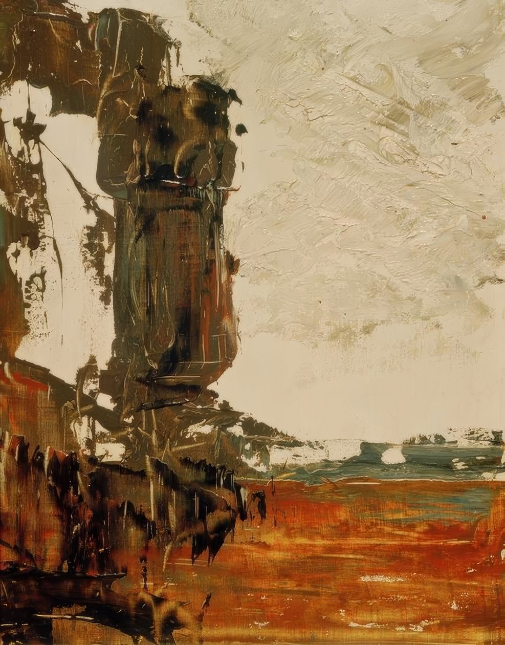 Schets van landschap door Gustave Moreau