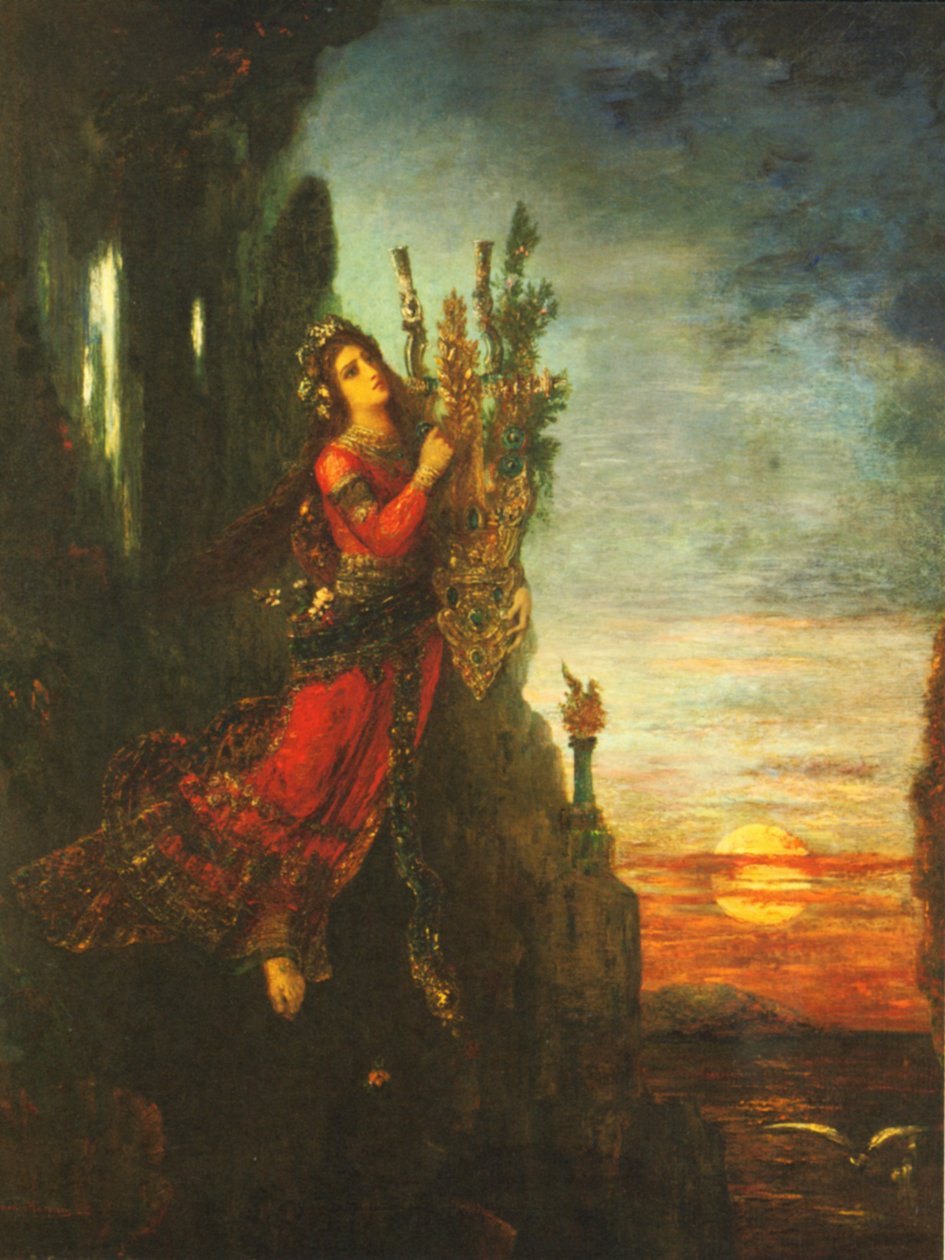 Sappho door Gustave Moreau