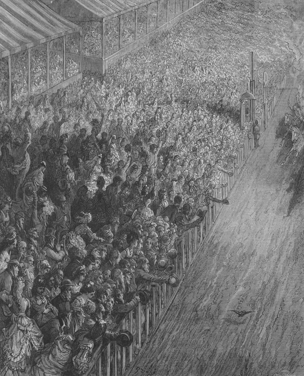 De Derby, Het Einde Van De Race door Gustave after Dore